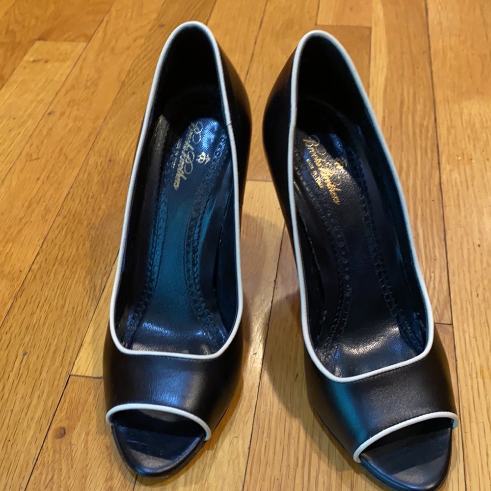 Brooks Brothers Peep-Toe Heels.